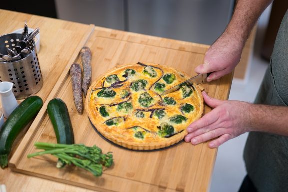 Quiche mit Brokkoli